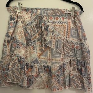 Vanilla sky floral skirt